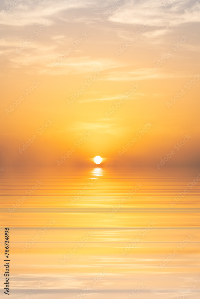 Nature Light Sunset or sunrise sky over sea