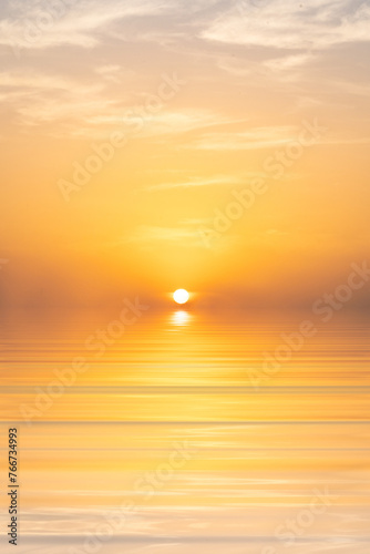 Fototapeta Naklejka Na Ścianę i Meble -  Nature Light Sunset or sunrise sky over sea