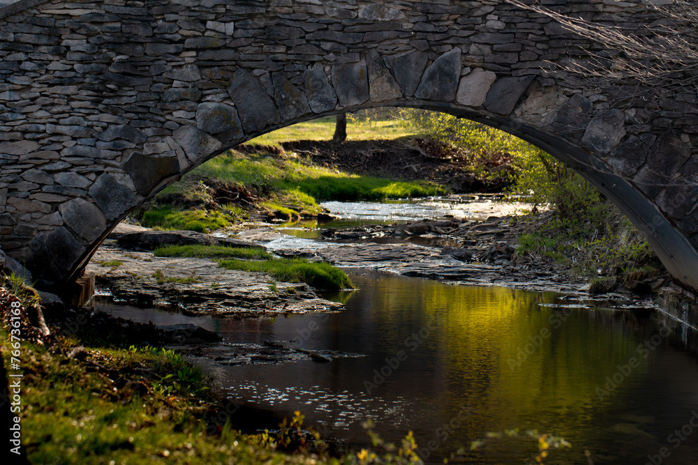 old bridge over the river