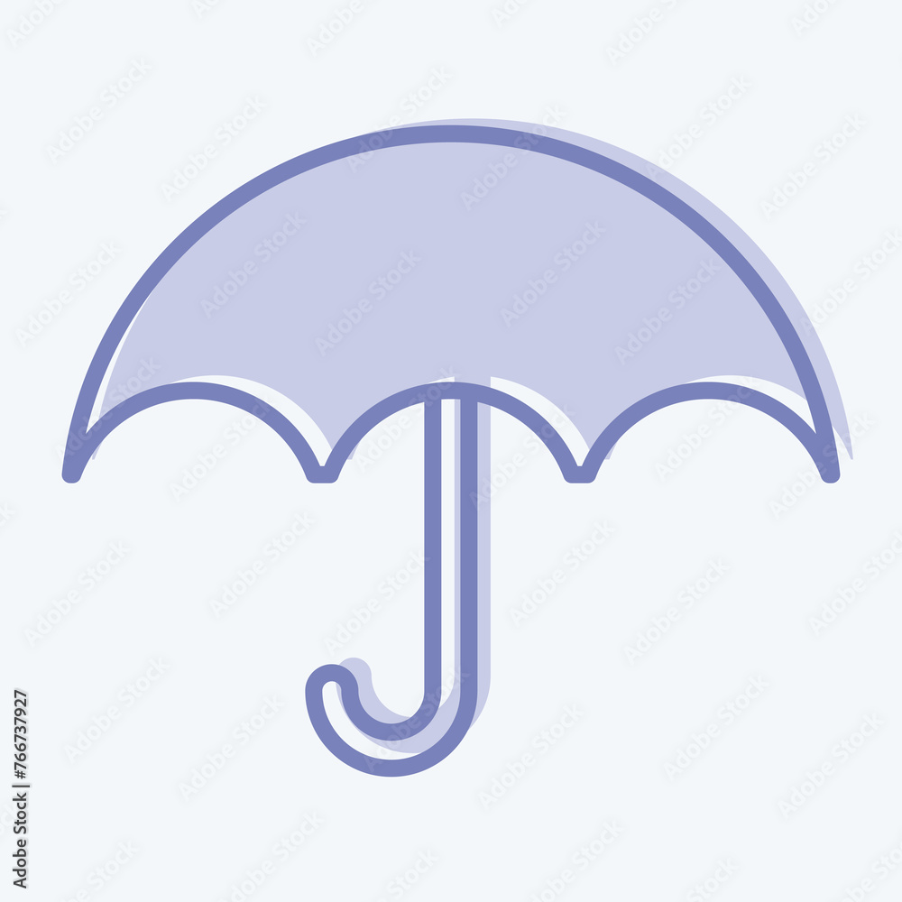 Icon Waterproof. suitable for sportswear symbol. two tone style. simple design editable. design template vector. simple illustration Icon Waterproof. suitable for sportswear symbol. two tone style. simple design editable. design template vector. simple illustration