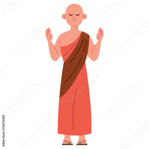 waisak monk meditation