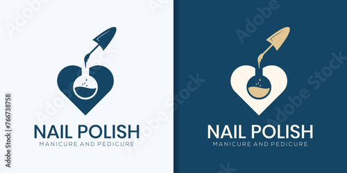 collection of vector logo Designs for manicure  nail salon and nail love