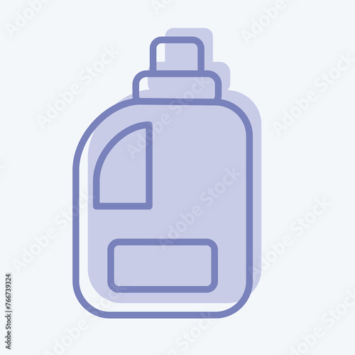 Icon Clean Product. related to Laundry symbol. two tone style. simple design editable. simple illustration, good for prints
