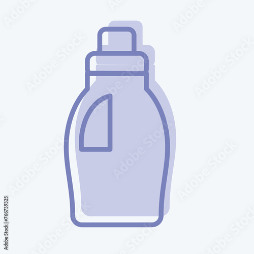 Icon Cleaning Product. related to Laundry symbol. two tone style. simple design editable. simple illustration, good for prints