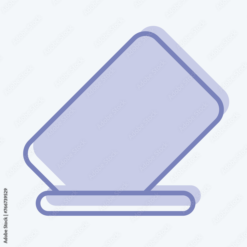 Icon Eraser. related to Graphic Design Tools symbol. two tone style. simple design editable. simple illustration. simple vector icons Icon Eraser. related to Graphic Design Tools symbol. two tone style. simple design editable. simple illustration. simple vector icons