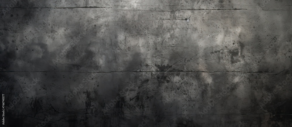 Obraz premium An up-close black and white image of a textured wall, captured in a vintage style