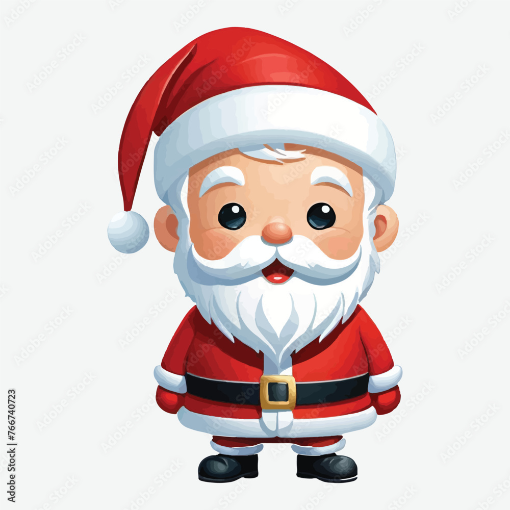 clipart cute little santa, vector isolated clipart cute little santa, vector isolated