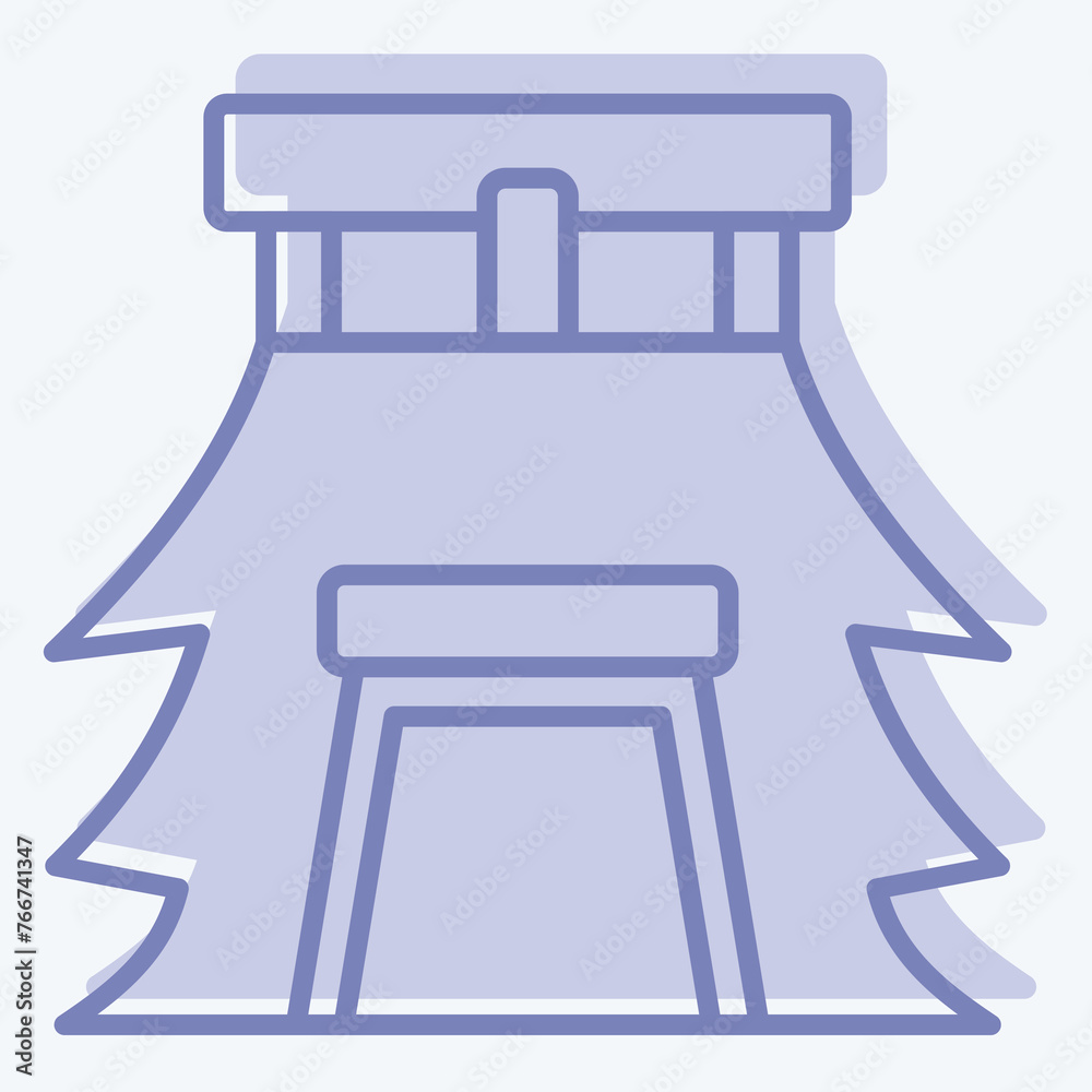 Icon House. related to Prehistoric symbol. two tone style. simple design editable. simple illustration Icon House. related to Prehistoric symbol. two tone style. simple design editable. simple illustration