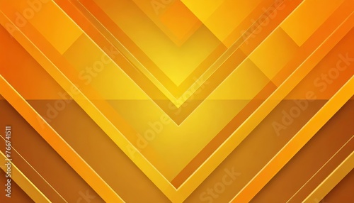 正方形と線で組み合わせた抽象的な黄色とオレンジ色の背景