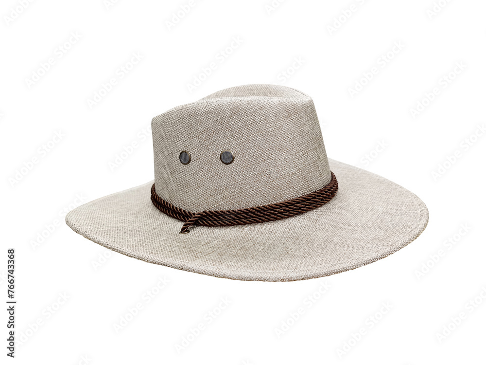 cowboy straw hat Isolated on a white background cowboy straw hat Isolated on a white background