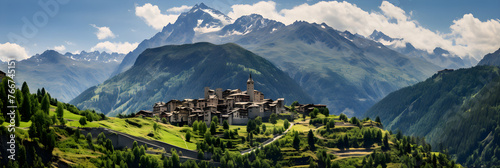 Magical Expression of Aosta Valley - Embracing Alpines, River, Ancient Architecture and Vibrant town