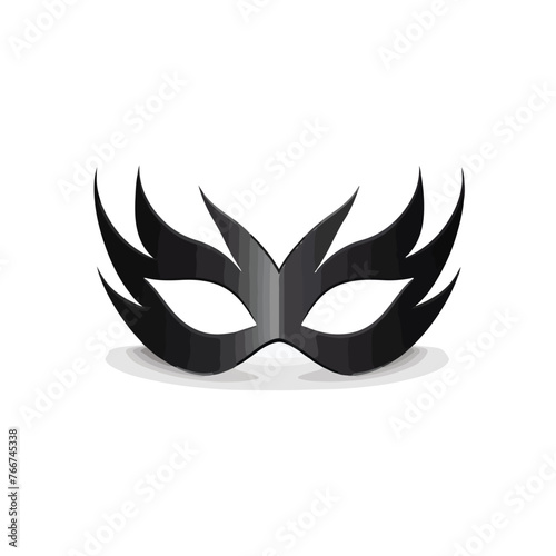 Superhero mask with eye carnival or villain vector