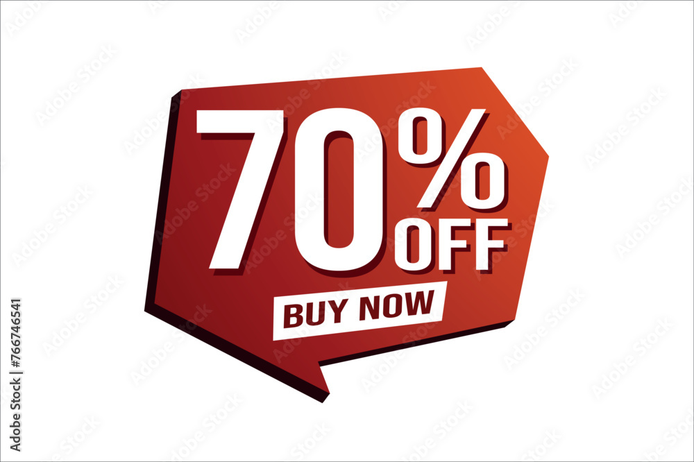 70% seventy percent off buy now poster banner graphic design icon logo sign symbol social media website coupon


