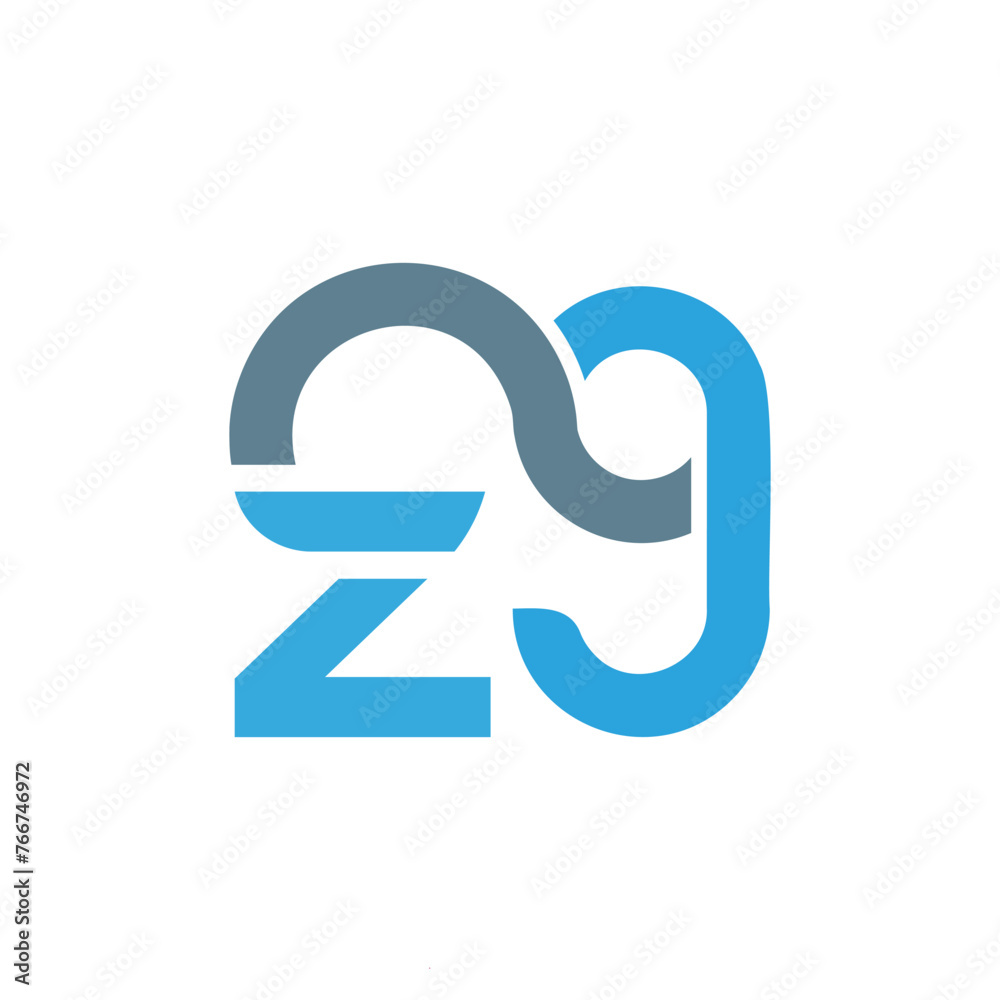 Letter zg logo, vector design template Letter zg logo, vector design template