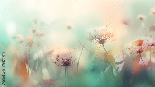 spring flowers abstract floral background