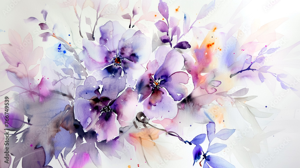 pink orchid flower - obrazy, fototapety, plakaty 