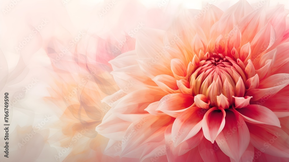 pink dahlia flower closeup macro abstract floral background