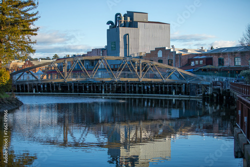 Bridge over the river in Petaluma,California