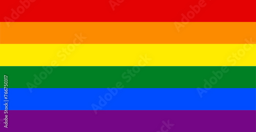 Vibrant Rainbow Pride Flag - Symbol of LGBTQ+ Diversity, Inclusion, and Equality - Ideal for Pride Celebrations, Social Advocacy, and Cultural Representation