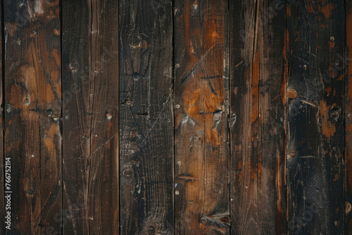 Old natural pattern on dark wood surface