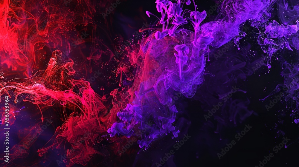 Banner with Abstract Background Explosion of R