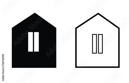 Vector home icon. symbol of house or building with trendy flat style icon for web site design, logo, app, UI isolated on white background  8 9 6