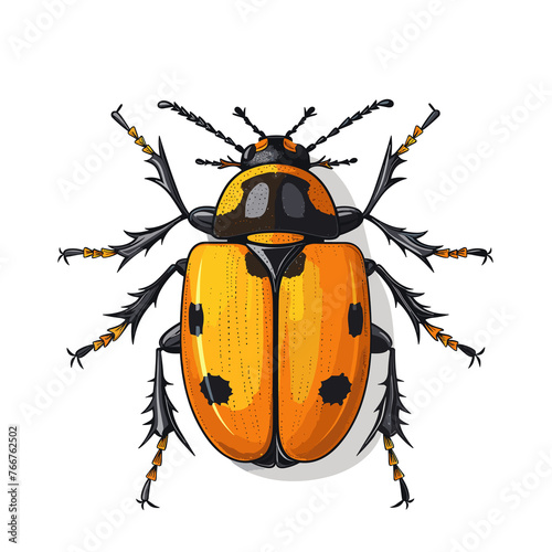 Soldier Beetles Cartoon Icon, isolated on transparent background, HD, PNG photo