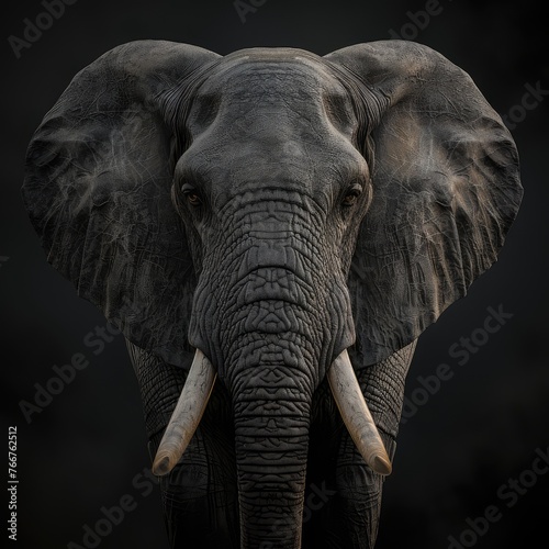 A close up portrait of mesmerizing elephant photography