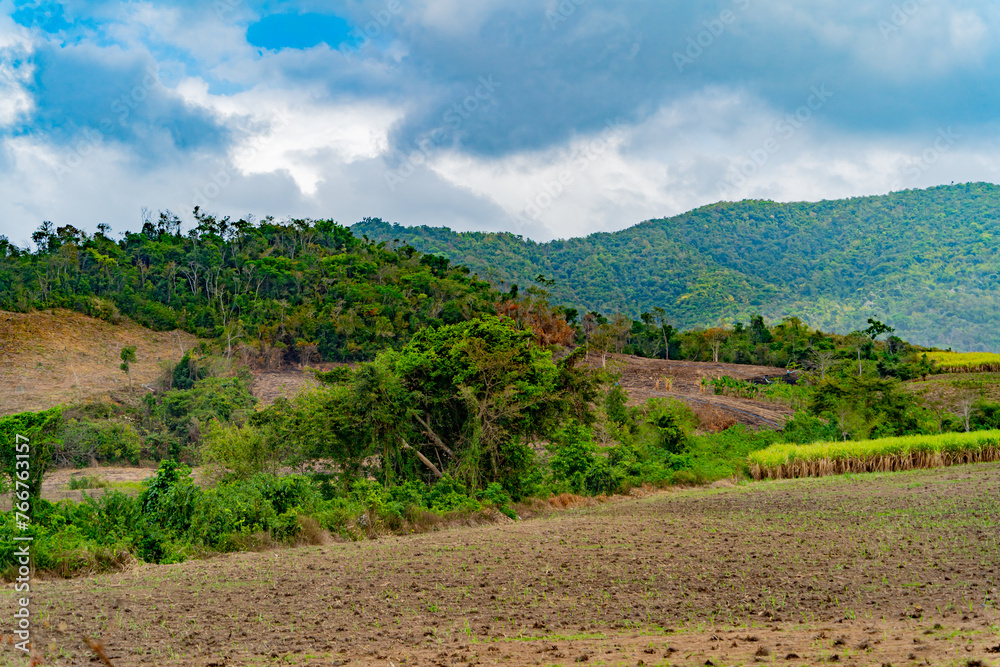 Vietnamese landscape.
Central highlands of Vietnam.