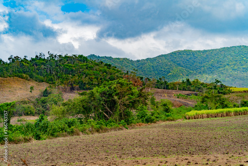 Vietnamese landscape. Central highlands of Vietnam.