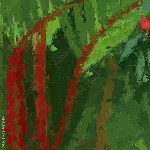 Oil paintings and various floral landscapes, chrysanthemums, tigers, animals, fruits, cacti, and other beautiful things