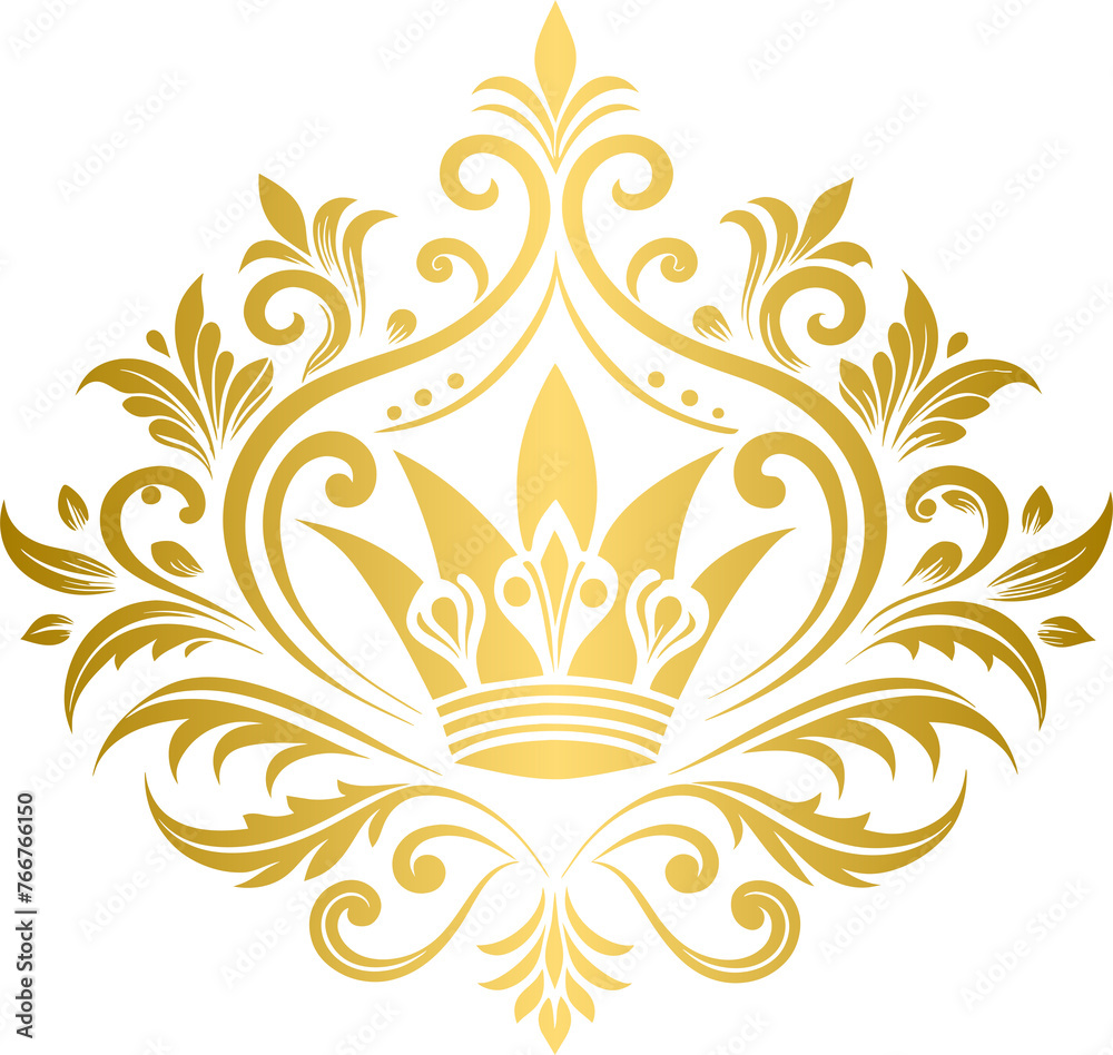 Golden flourish decorative element Golden flourish decorative element