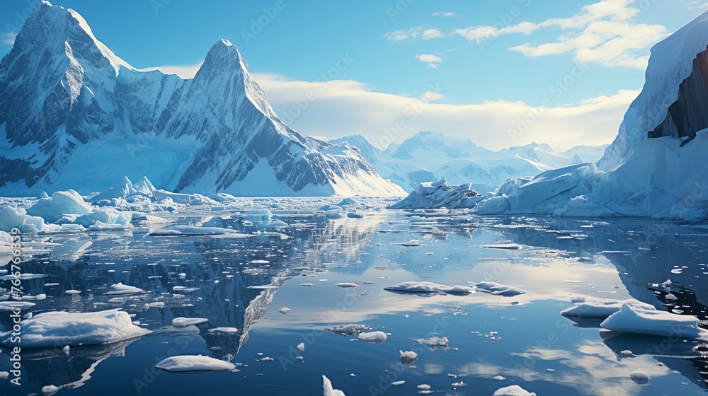 Greenlandic icebergs from the Ice