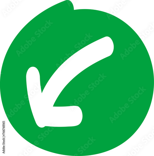 손으로 그린 숫자, 알파벳, 화살표 일러스트