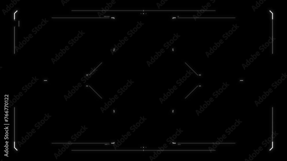 Futuristic glitchy HUD aim. Cyberpunk style distorted HUD screen. Tech ...