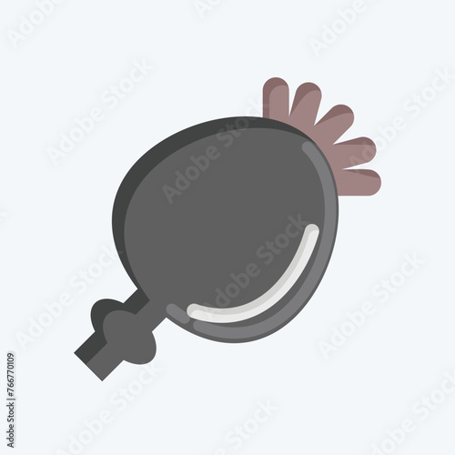 Icon Poppy Seeds. suitable for Nuts symbol. flat style. simple design editable. design template vector. simple illustration
