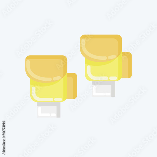 Icon Boxing Gloves. related to Combat Sport symbol. flat style. simple design editable. simple illustration.boxing