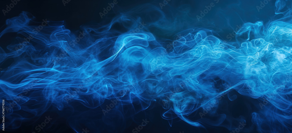 Fototapeta premium Smoke and light background.