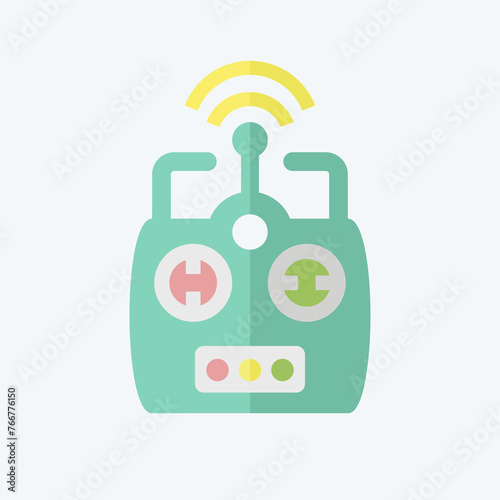 Icon Remote Control. related to Drone symbol. flat style. simple design editable. simple illustration