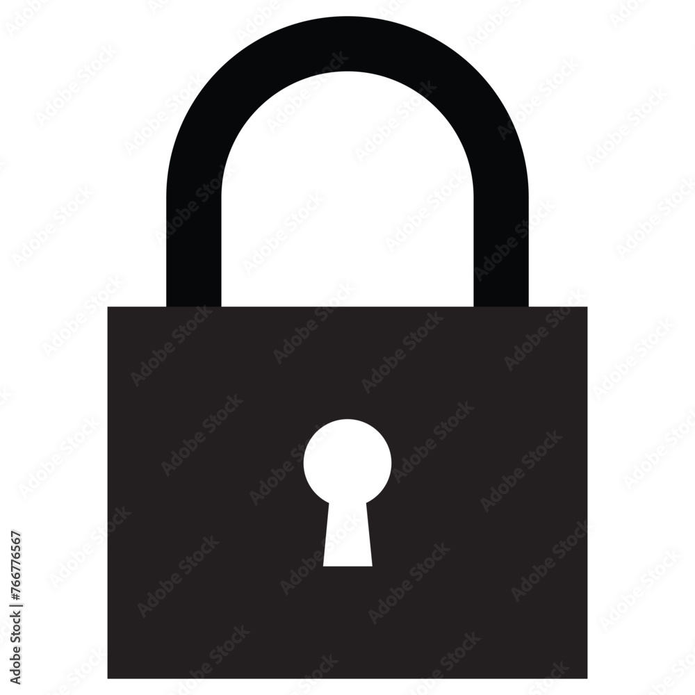 Lock icon collection. Locked and unlocked black line icon set. Flat security symbol. Vector file illustration. EPS 10. Lock icon collection. Locked and unlocked black line icon set. Flat security symbol. Vector file illustration. EPS 10.