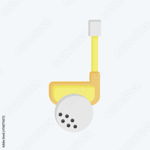 Icon Iron. related to Golf symbol. flat style. simple design editable. simple illustration