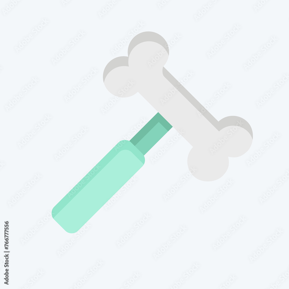 Icon Hammer. related to Orthopedic symbol. flat style. simple design editable. simple illustration Icon Hammer. related to Orthopedic symbol. flat style. simple design editable. simple illustration