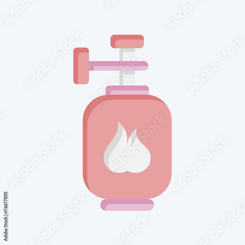 Icon Gas Tank. related to Nuclear symbol. flat style. simple design editable. simple illustration