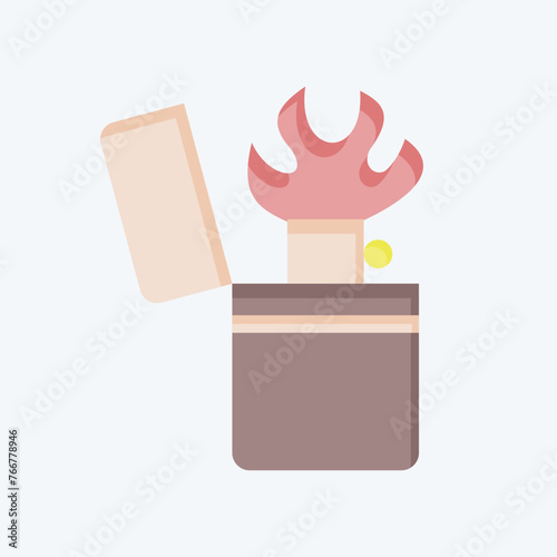 Icon Pyromania. related to Addiction Dictionary symbol. flat style. simple design editable. simple illustration
