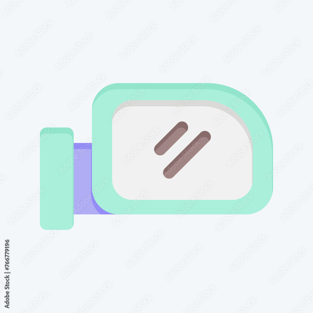 Icon Wing Mirror. related to Spare Parts symbol. flat style. simple design editable. simple illustration Icon Wing Mirror. related to Spare Parts symbol. flat style. simple design editable. simple illustration