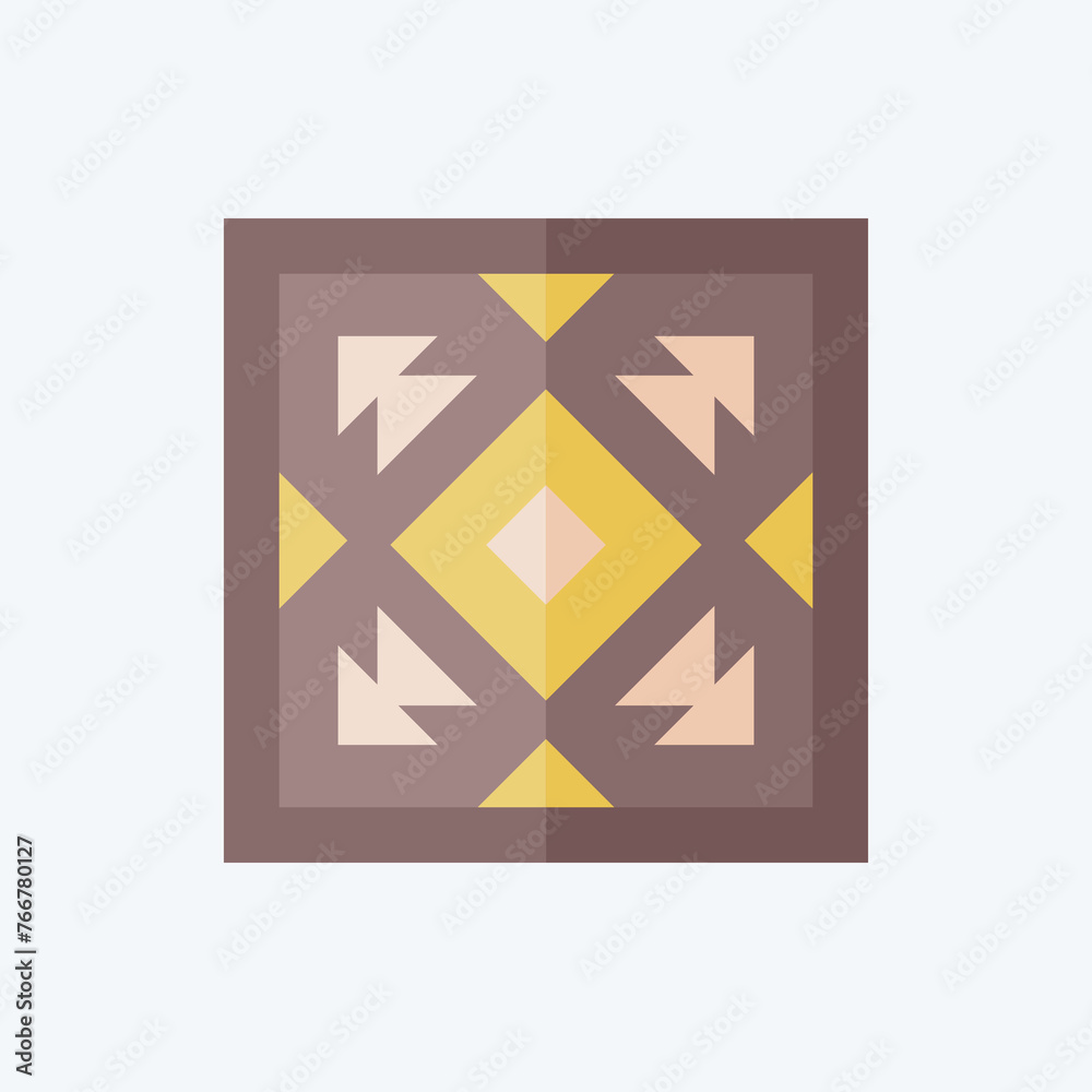 Icon Carpet. related to American Indigenous symbol. flat style. simple design editable. simple illustration Icon Carpet. related to American Indigenous symbol. flat style. simple design editable. simple illustration
