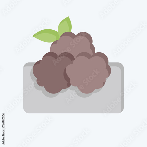 Icon Falafel. related to Saudi Arabia symbol. flat style. simple design editable. simple illustration