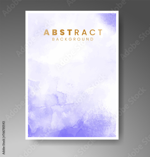 Cover template with watercolor background. Design for your cover, date, postcard, banner, logo.