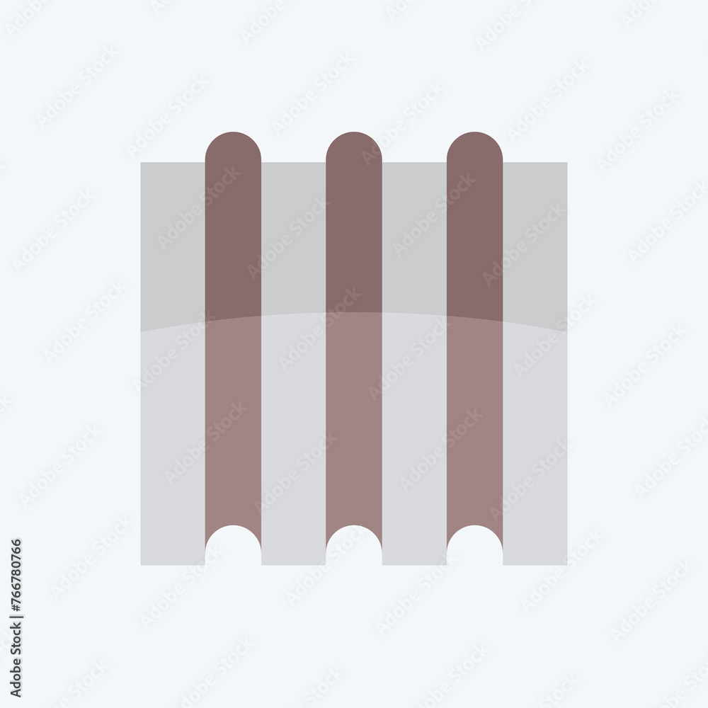 Obraz premium Icon Steel Sheet. related to Building Material symbol. flat style. simple design editable. simple illustration