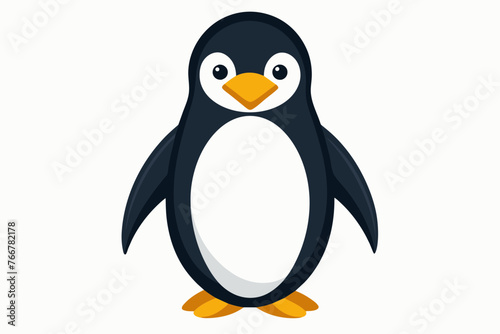 color-vector-of-penguin-white-background.